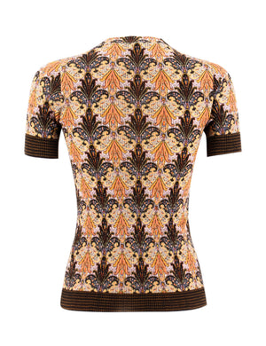 ETRO Slim Fit T-Shirt with Paisley Design