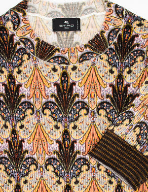 ETRO Slim Fit T-Shirt with Paisley Design