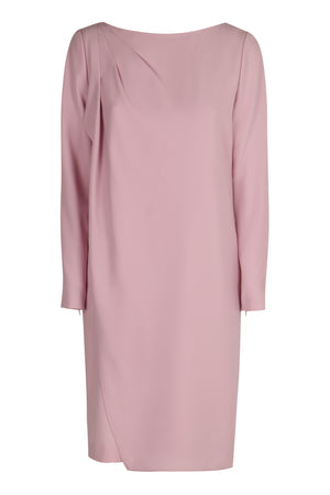 EMPORIO ARMANI Asymmetrical Cady Dress with Gathering Detail