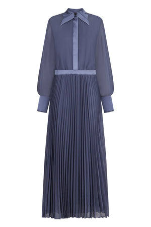 EMPORIO ARMANI Long Shirtdress with Pleated Skirt