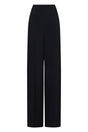 EMPORIO ARMANI Wide-Leg Crepe Trousers - High Waist