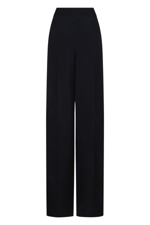 EMPORIO ARMANI Wide-Leg Crepe Trousers - High Waist