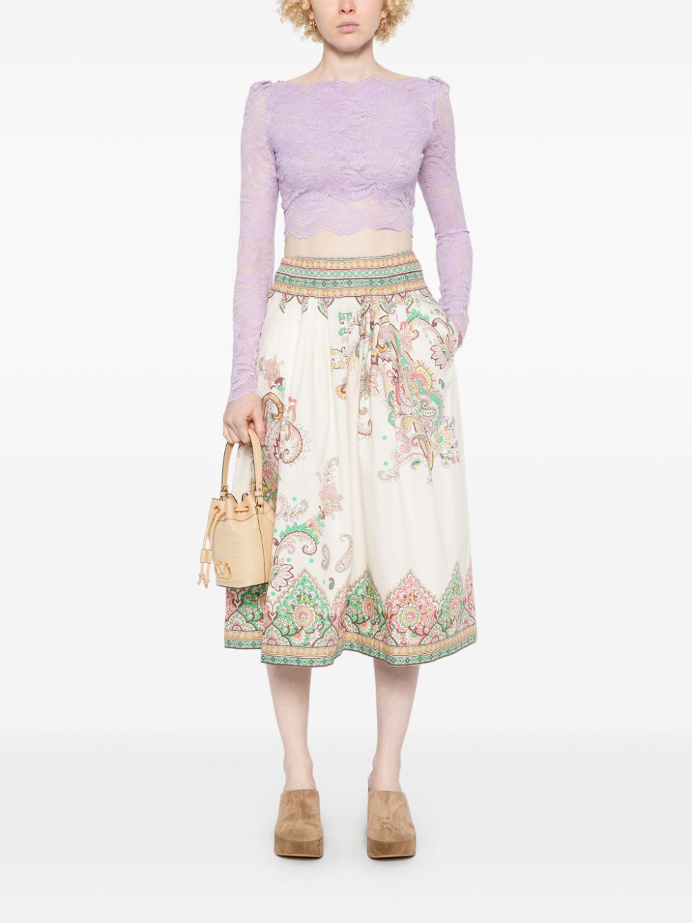 Etro Midi Skirt with Stylish Print for Women