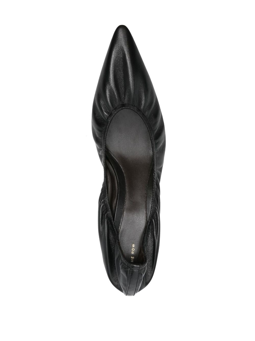 THE ROW Kitten Heel Ruched Detail Pumps - 40MM