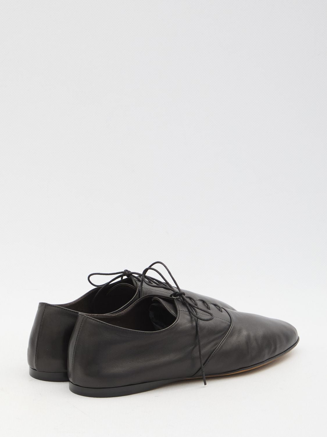 THE ROW Lace-Up Shoes with Elongated Almond Toe