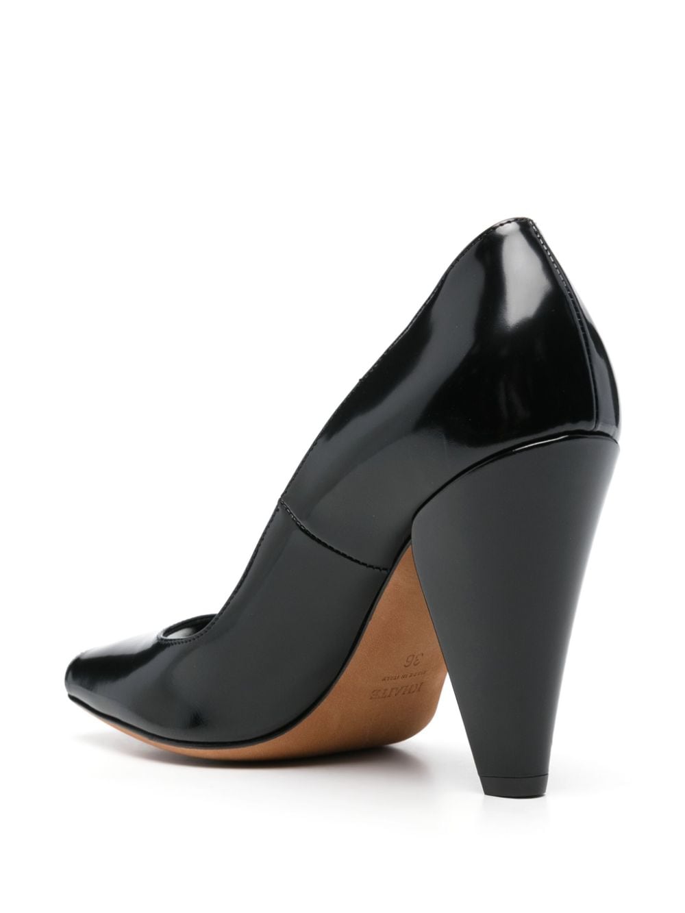 KHAITE Elevated Leather Pumps with 95mm Cone Heel