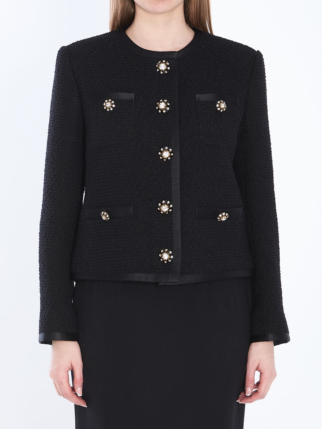 DOLCE & GABBANA Mini Cropped Single-Breasted Jacket