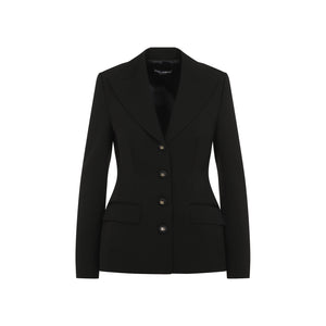 DOLCE & GABBANA Elegant Virgin Wool Jacket for Women