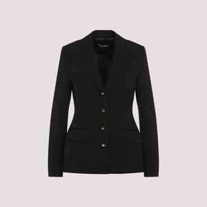 DOLCE & GABBANA Elegant Virgin Wool Jacket for Women