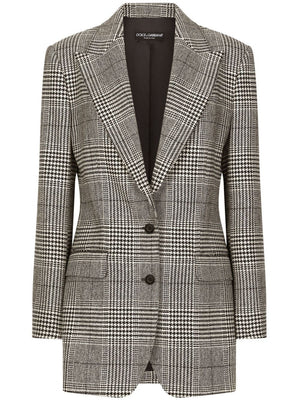 DOLCE & GABBANA Glen-Plaid Blazer for Women