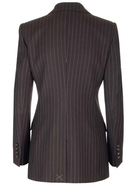 DOLCE & GABBANA Pinstriped Turlington Jacket Size 40