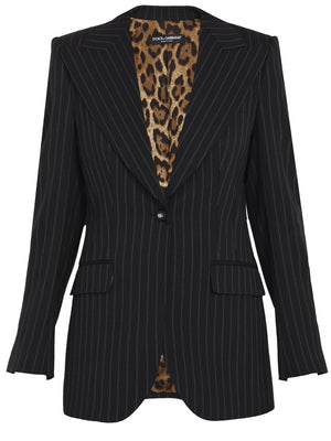 DOLCE & GABBANA Pinstripe Jacket - Regular Fit