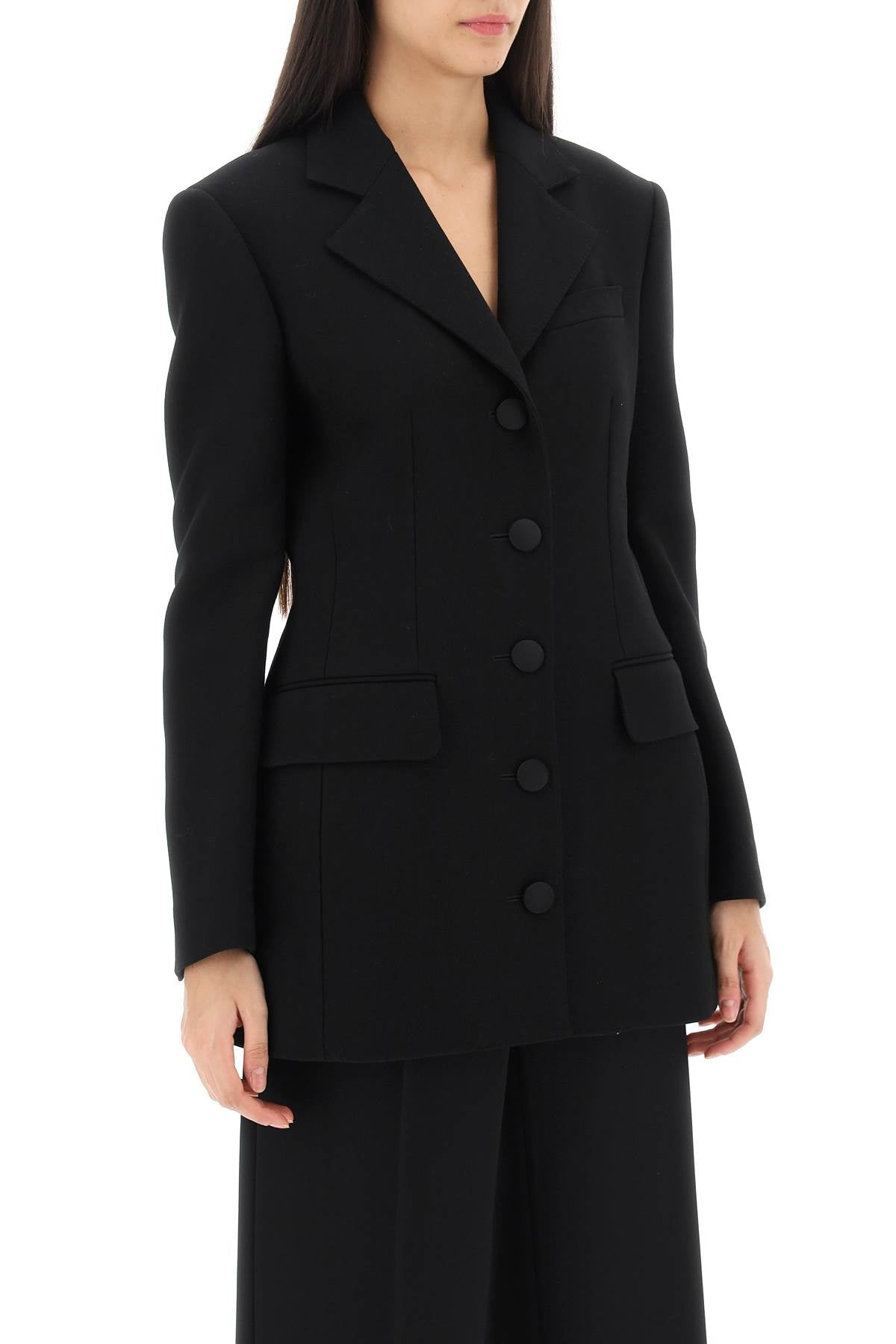 DOLCE & GABBANA Elegant Women's Wool Cady Jacket - Size 42