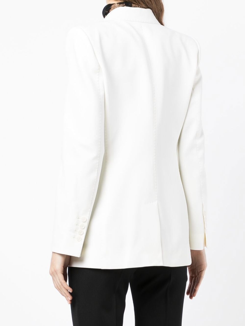 DOLCE & GABBANA White Button Down Blazer for Women from SS24 Collection