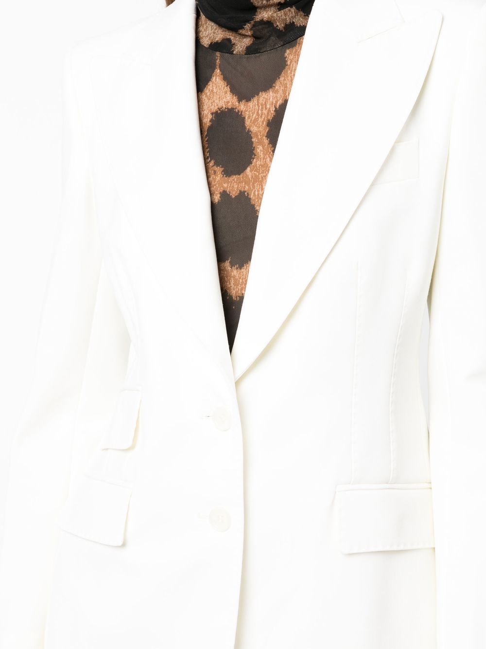 DOLCE & GABBANA White Button Down Blazer for Women from SS24 Collection