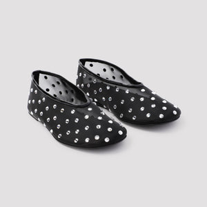 KHAITE Mini Flat Ballerina Shoes for Women