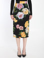 DOLCE & GABBANA Floral High-Waisted Pencil Skirt - Size 40