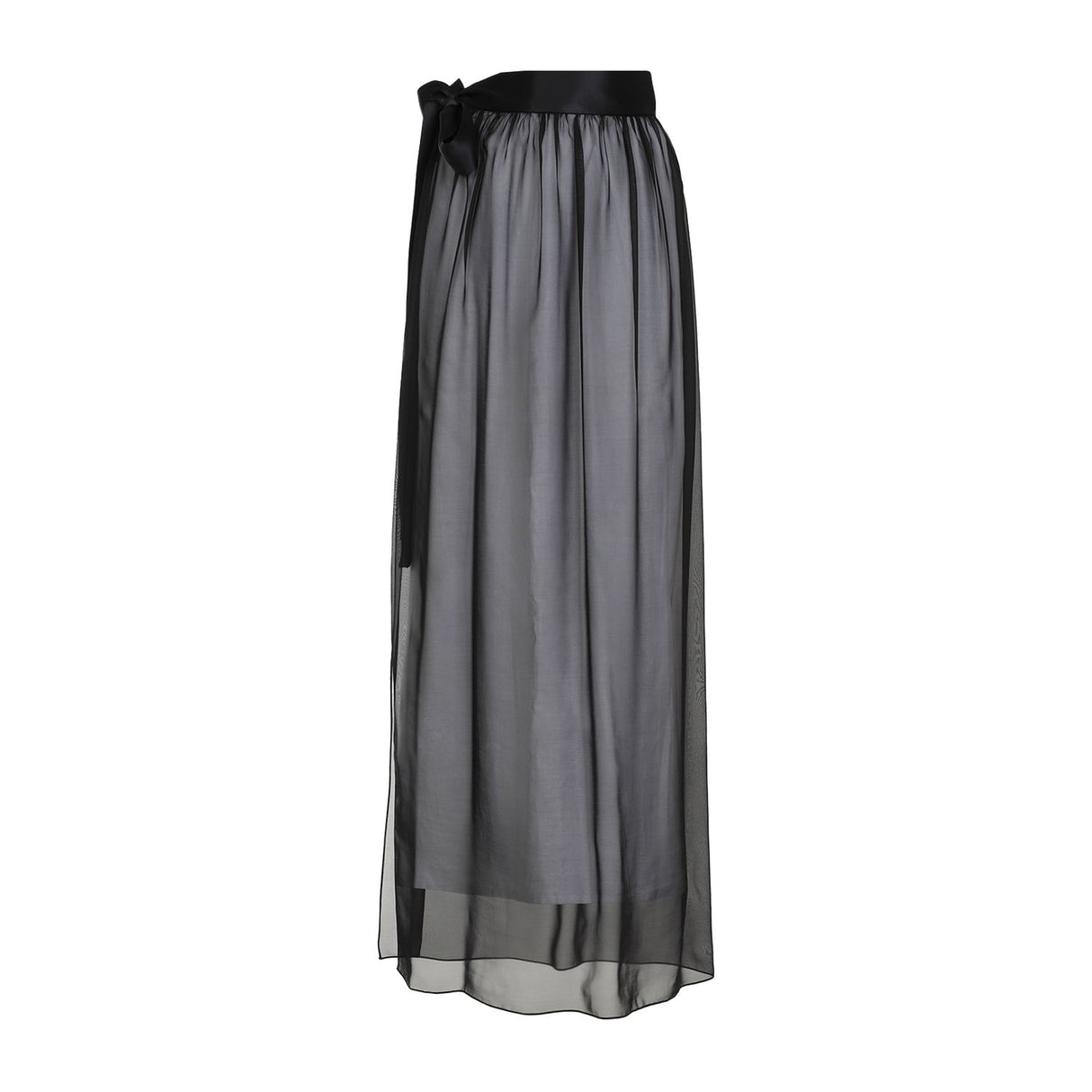 DOLCE & GABBANA Elegant Long Silk Skirt for Women - FW24 Collection