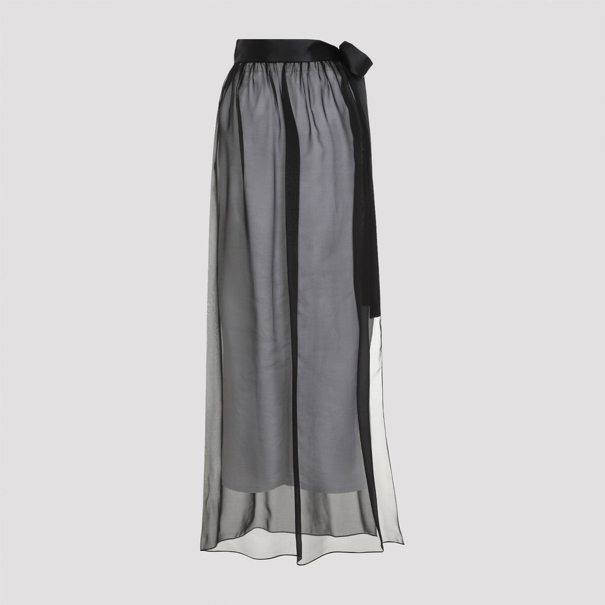 DOLCE & GABBANA Elegant Long Silk Skirt for Women - FW24 Collection