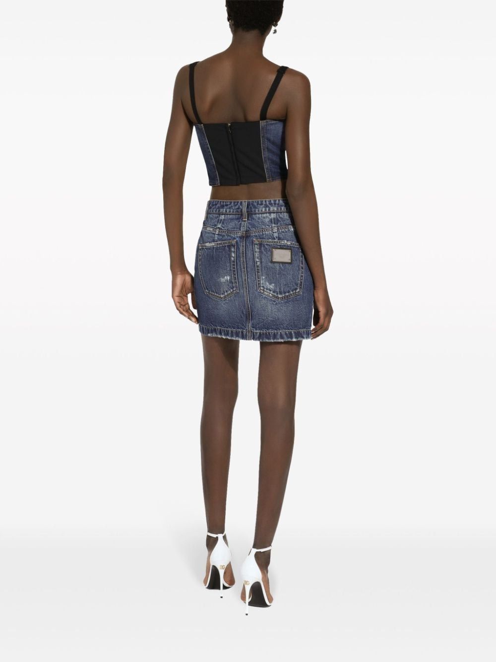 DOLCE & GABBANA Trendy Distressed Mini Skirt