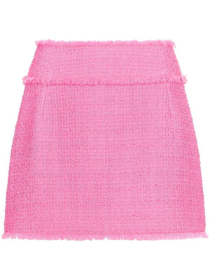 DOLCE & GABBANA Sleek High-Waisted Tweed Mini Skirt