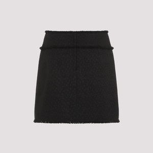 DOLCE & GABBANA Chic Wool Blend Mini Skirt for Women