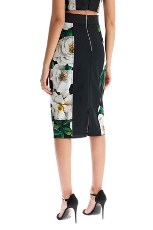 DOLCE & GABBANA Elegant Floral Knee-Length Skirt for Women