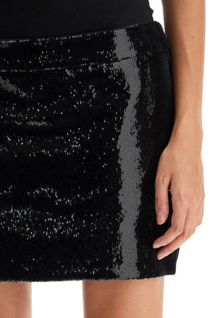 DOLCE & GABBANA Glamorous Sequin Mini Skirt - Low Waist Style