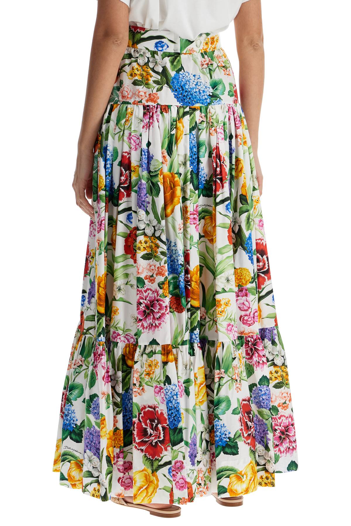 DOLCE & GABBANA High-Waisted Maxi Floral Skirt - Size IT 40