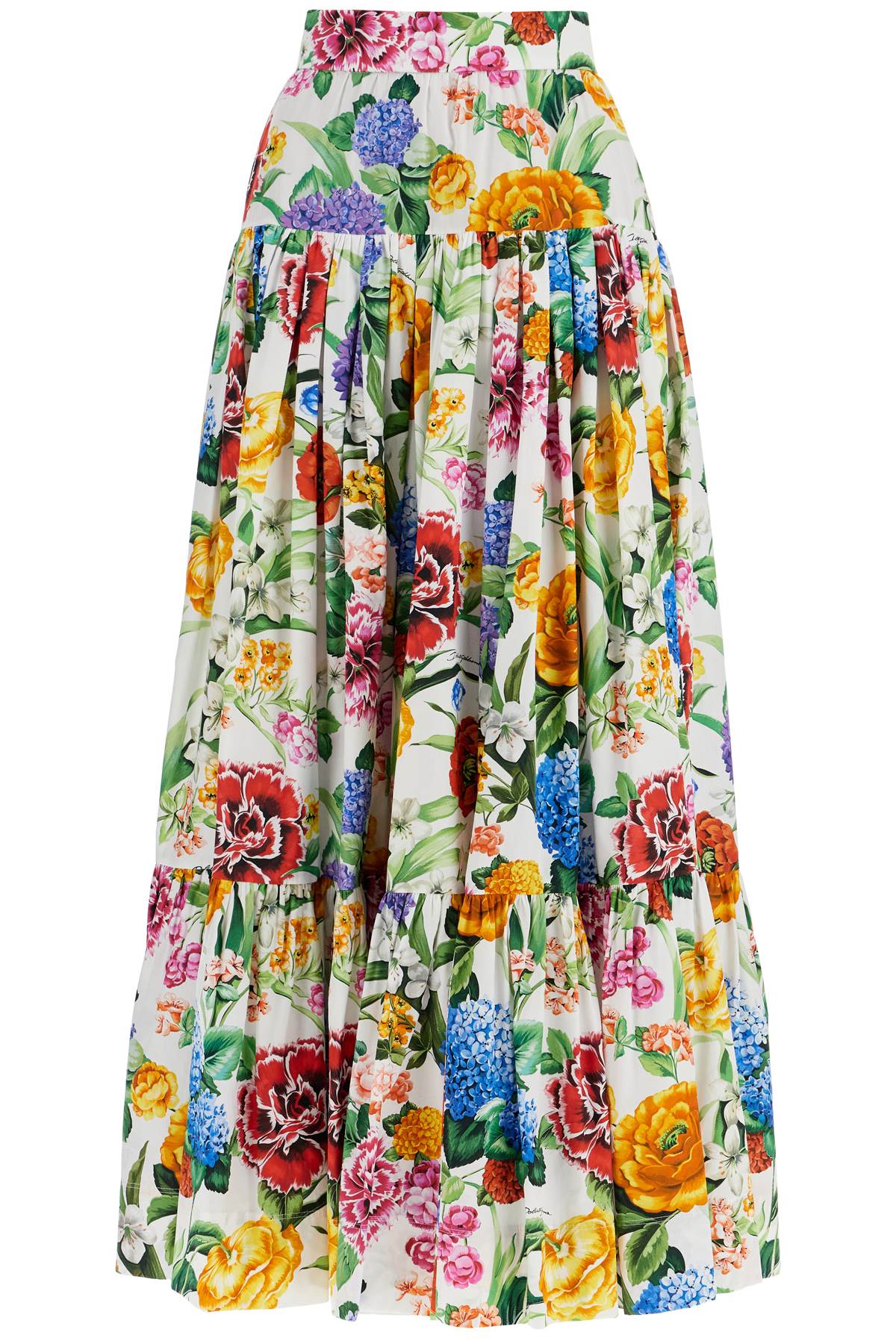 DOLCE & GABBANA Floral Print Cotton Skirt for Women