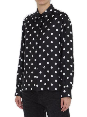 DOLCE & GABBANA Polka-Dot Print Shirt for Women - Regular Fit