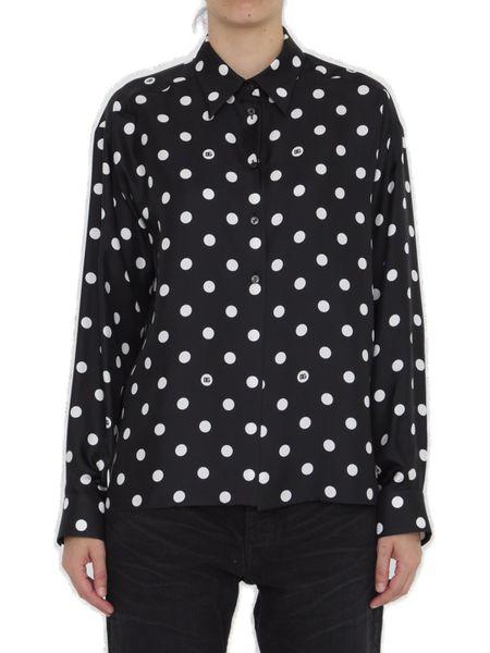 DOLCE & GABBANA Polka-Dot Print Shirt for Women - Regular Fit