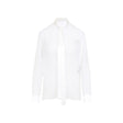 DOLCE & GABBANA Silk Pussy-Bow Collar Shirt