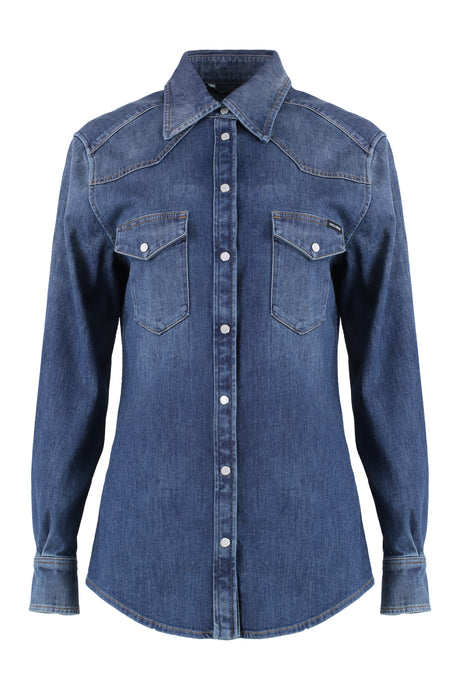 DOLCE & GABBANA Stylish Denim Shirt for Women - SS25 Collection