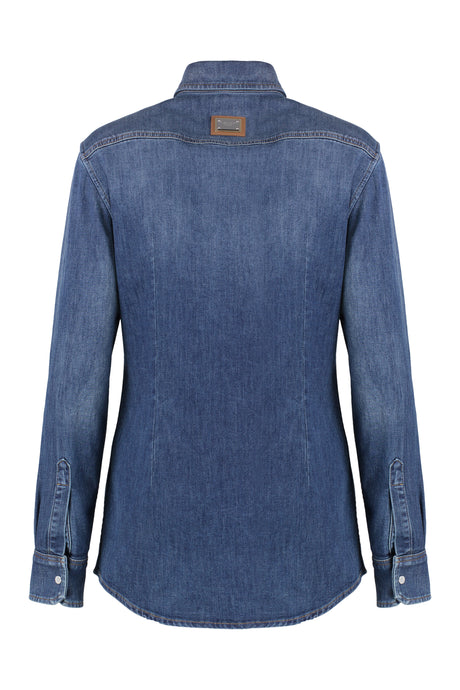 DOLCE & GABBANA Stylish Denim Shirt for Women - SS25 Collection