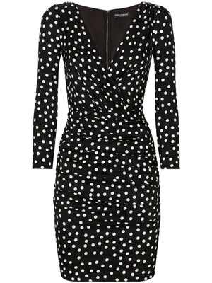 DOLCE & GABBANA Black and White Polka Dot Vest for Women - SS24 Collection