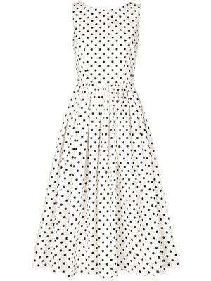 DOLCE & GABBANA Elegant Full-Length Cotton Dress - Size 42