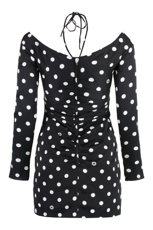 DOLCE & GABBANA Chic Polka-Dot Silk Mini Dress