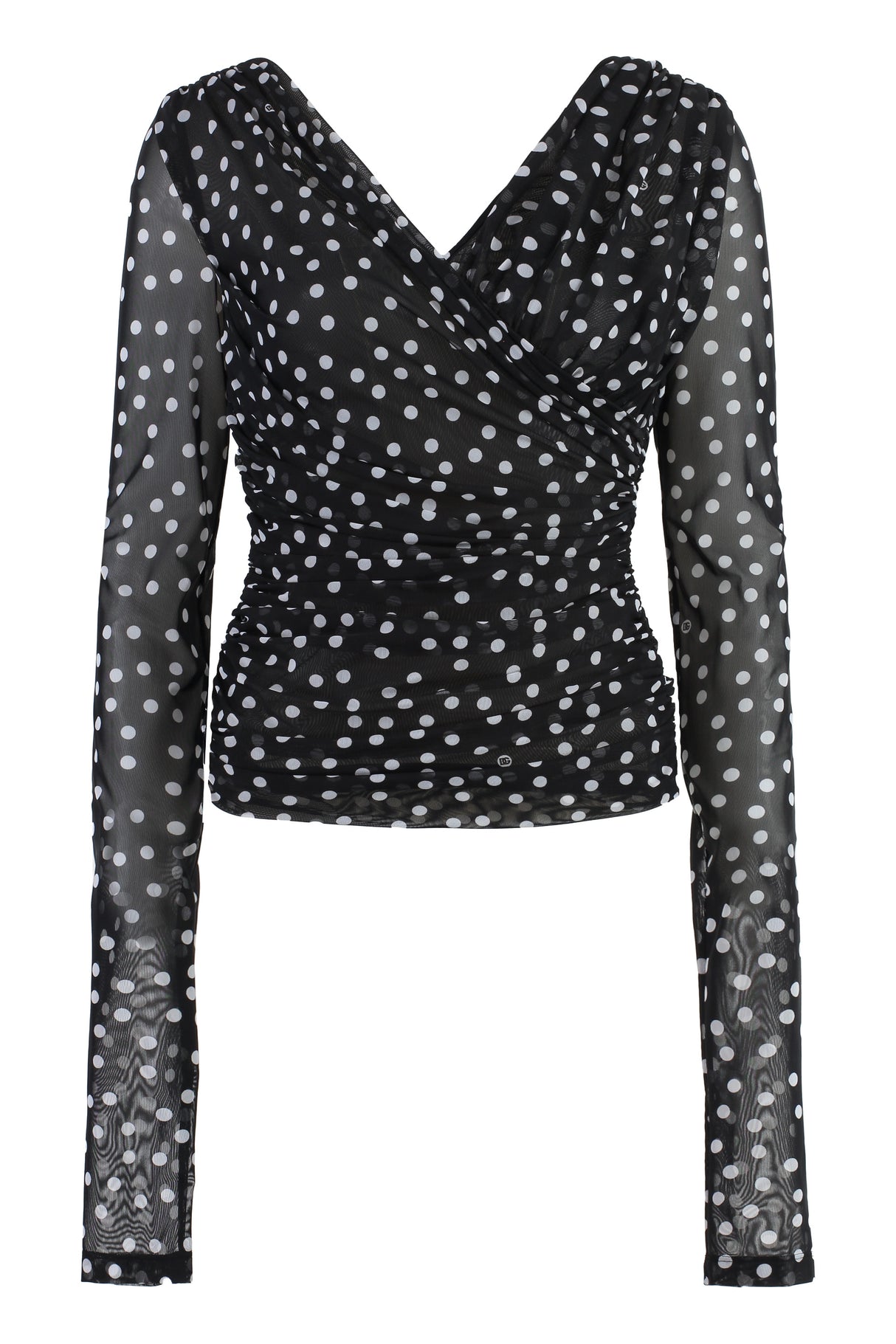 DOLCE & GABBANA Mambo Print Black & White Mini Top for Women