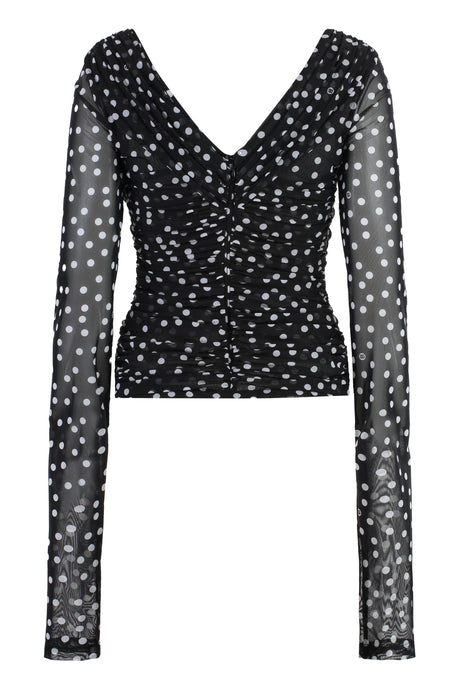 DOLCE & GABBANA Mambo Print Black & White Mini Top for Women