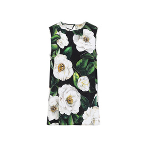 DOLCE & GABBANA Floral Printed Silk Top