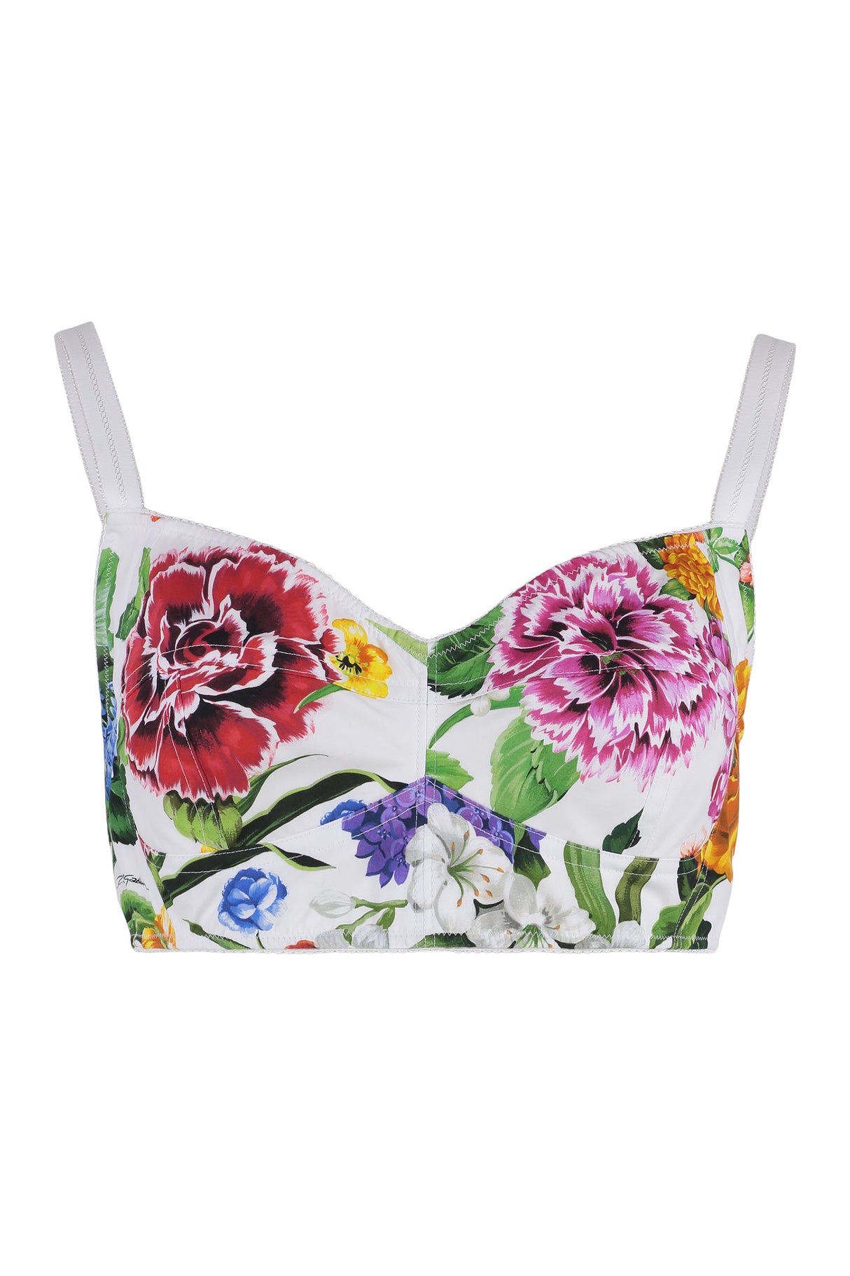 DOLCE & GABBANA Floral Bralette Top - Size IT 40