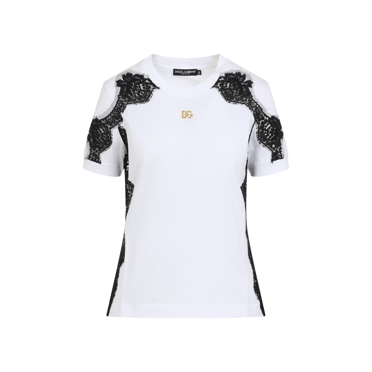 DOLCE & GABBANA Stylish Cotton Blend T-Shirt for Women - Spring/Summer 2025