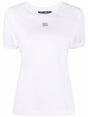 DOLCE & GABBANA Crystal Embellished Round Neck T-Shirt for Women