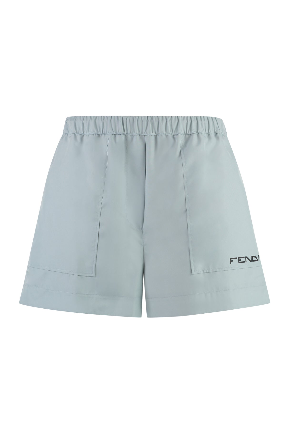 FENDI Techno Fabric Mini Shorts with Adjustable Drawstring