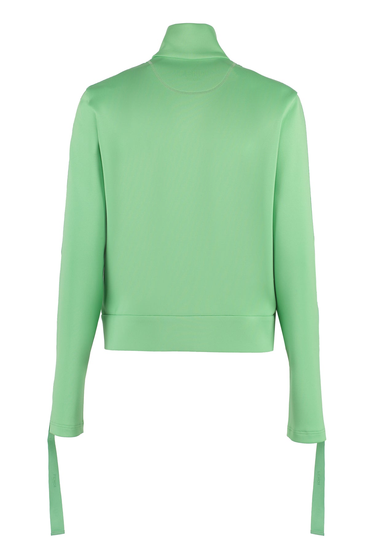 FENDI Techno Fabric Sweatshirt with Stand-Up Collar