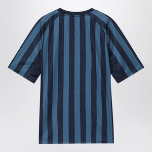 FENDI Men's Striped Pequin Fabric V-Neck T-Shirt