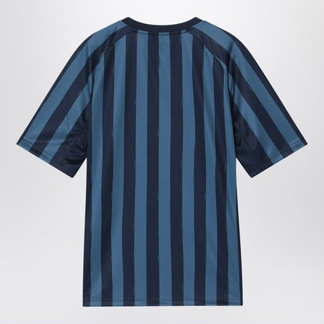 FENDI Men's Striped Pequin Fabric V-Neck T-Shirt