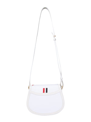 THOM BROWNE Canvas Saddle Shoulder Handbag