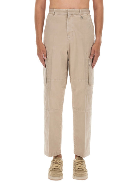 FENDI Classic Regular Fit Gabardine Pants for Men